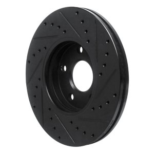 Ford Transit Connect Brake Rotor (1) - Front Left - R1 Concepts - Drilled & Slotted - Black - `10-`13 Ford Transit Connect Brake Rotor (1) - Front Left - R1 Concepts - Drilled & Slotted - Black - `10-`13